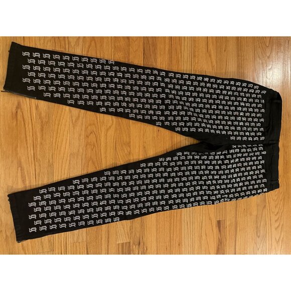 NWT Guapi Men's Black Rhinestone Jeans Size 40 Limited Edition [jb] - Picture 10 of 11